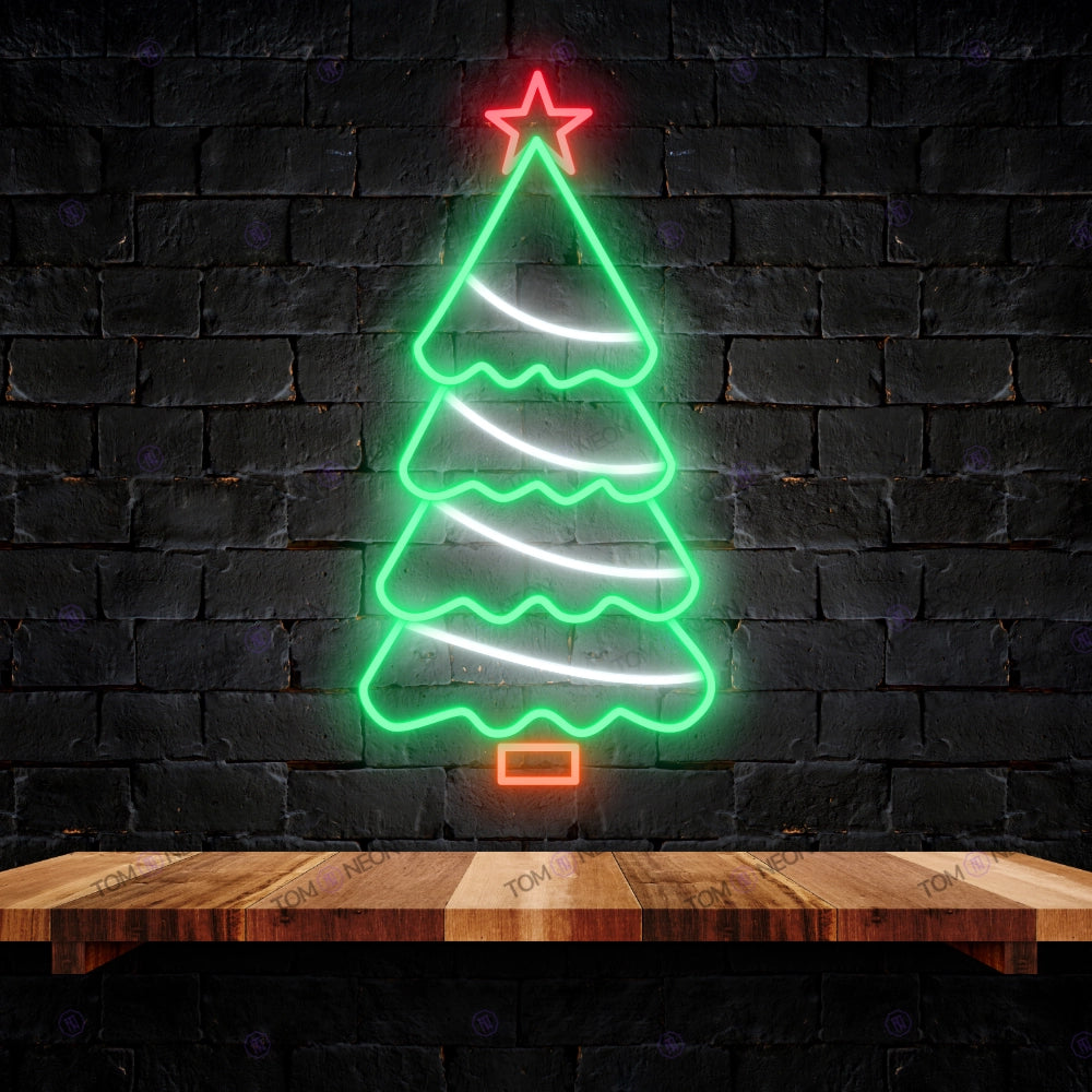 "Tannenbaum" LED Neon Schild – Festliche Stimmungsbeleuchtung