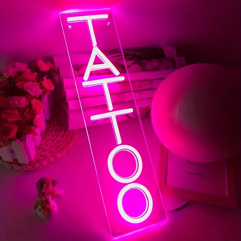 Tattoo LED Neon lettering - USB Neon Sign - Perfect gift idea | Tom Neon