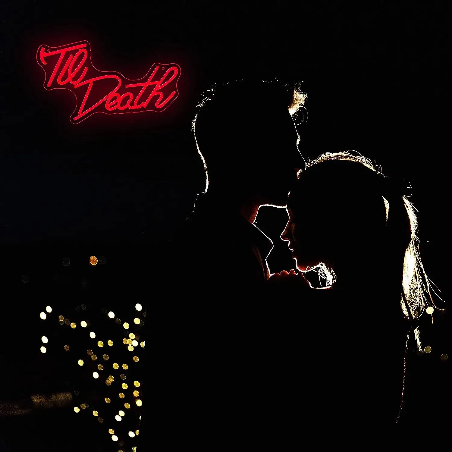 Til Death LED Neon Schriftzug – USB Neonschild Sign – Perfekte Geschenkidee