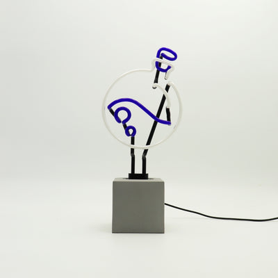 "Trank" Glas Stand-Neon
