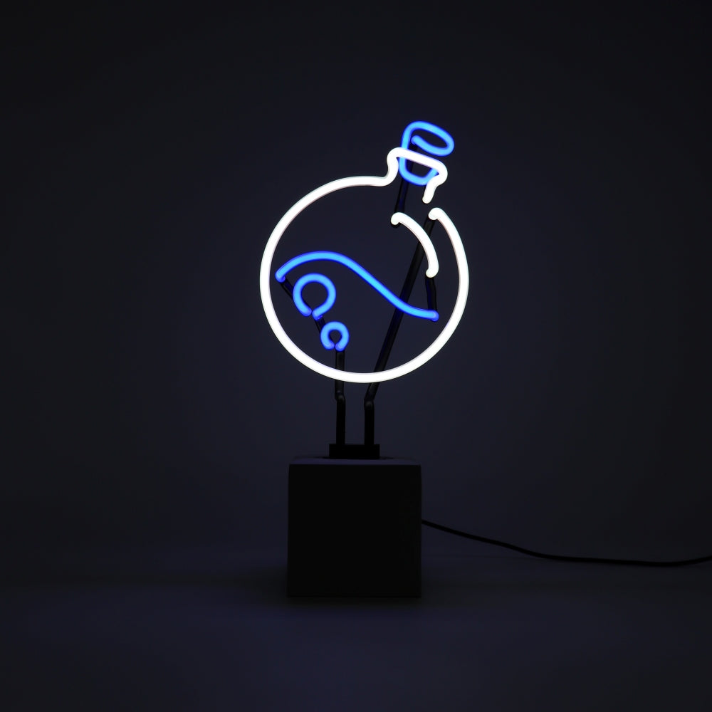 "Trank" Glas Stand-Neon