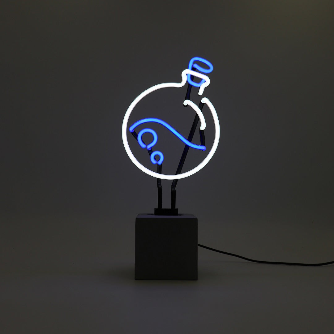 "Trank" Glas Stand-Neon