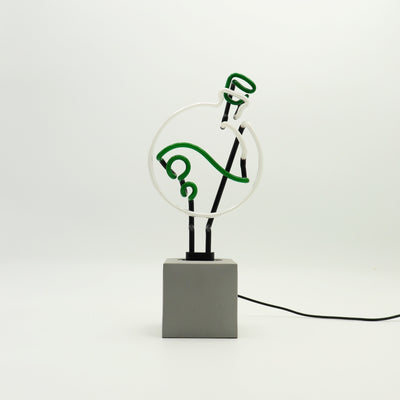 "Trank" Glas Stand-Neon