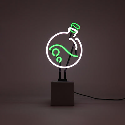 "Trank" Glas Stand-Neon