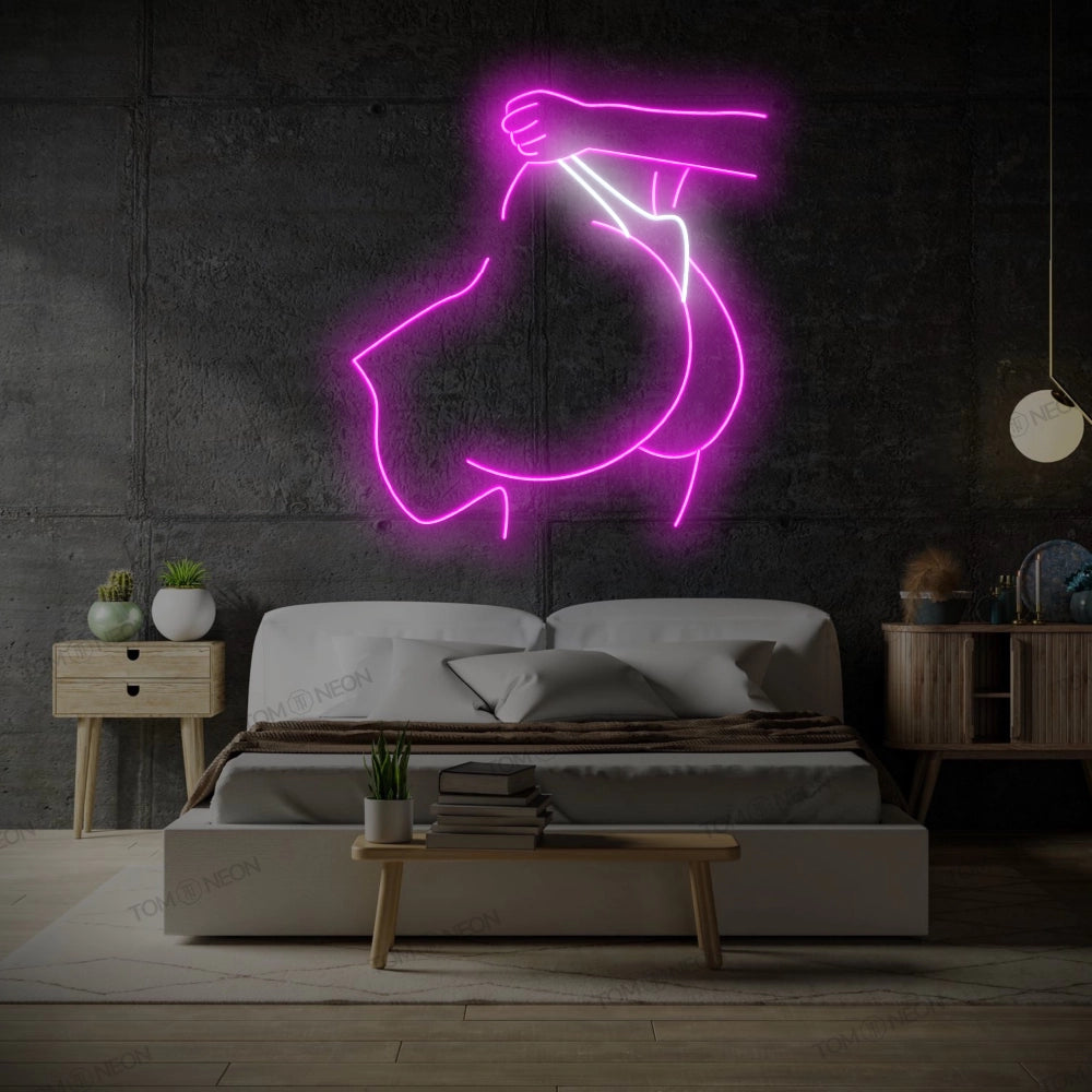 Unterwäsche Neon Schild - Frecher Stil & Humor für Ihr Schlafzimmer