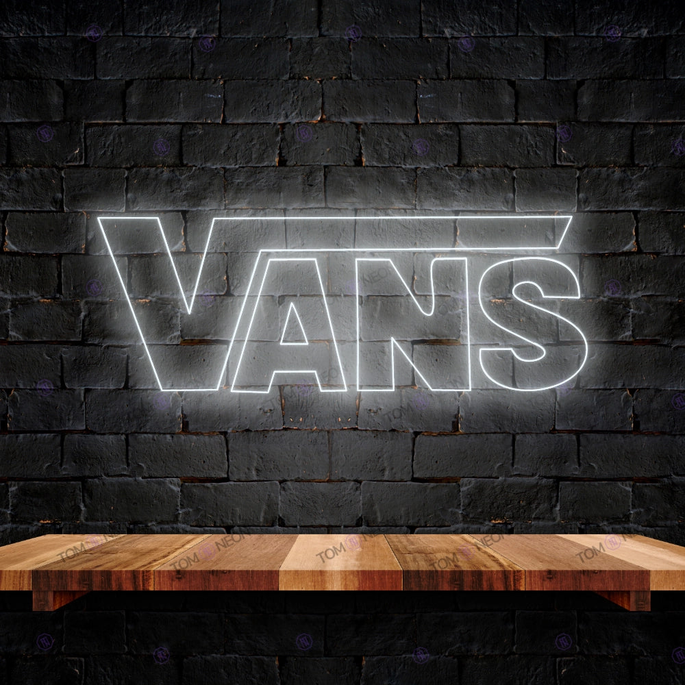 Vans Logo Neon Schild - Urbaner Stil für Ihren Wunschbereich