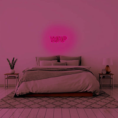 "WAP" LED Neon Schriftzug