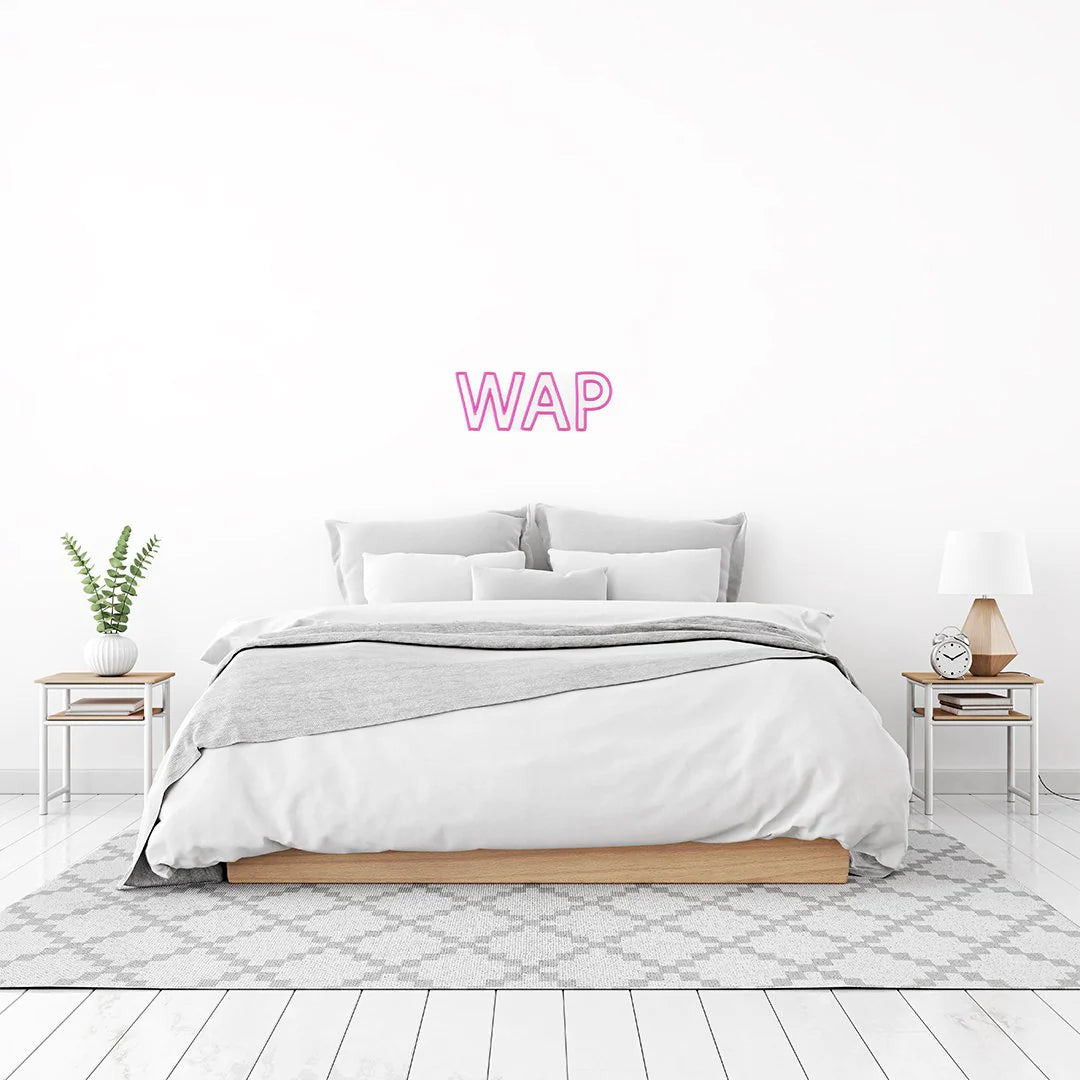 "WAP" LED Neon Schriftzug