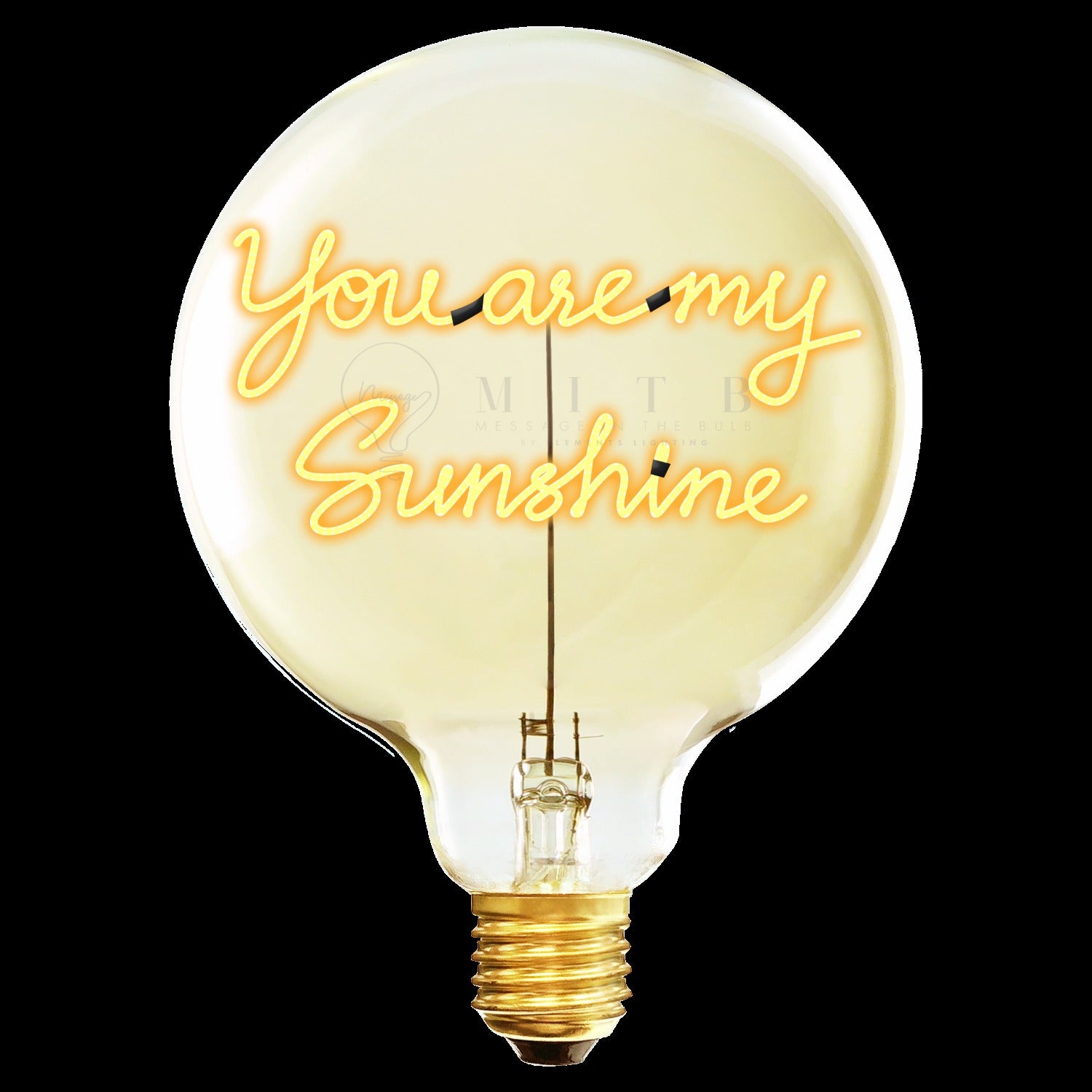 "You are my Sunshine" LED Deko-Glühbirne – Botschaftsleuchte