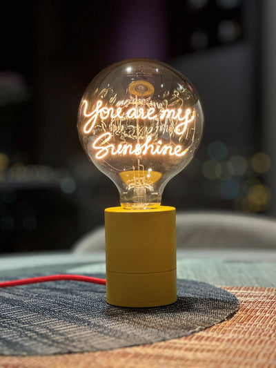 "You are my Sunshine" LED Deko-Glühbirne – Botschaftsleuchte