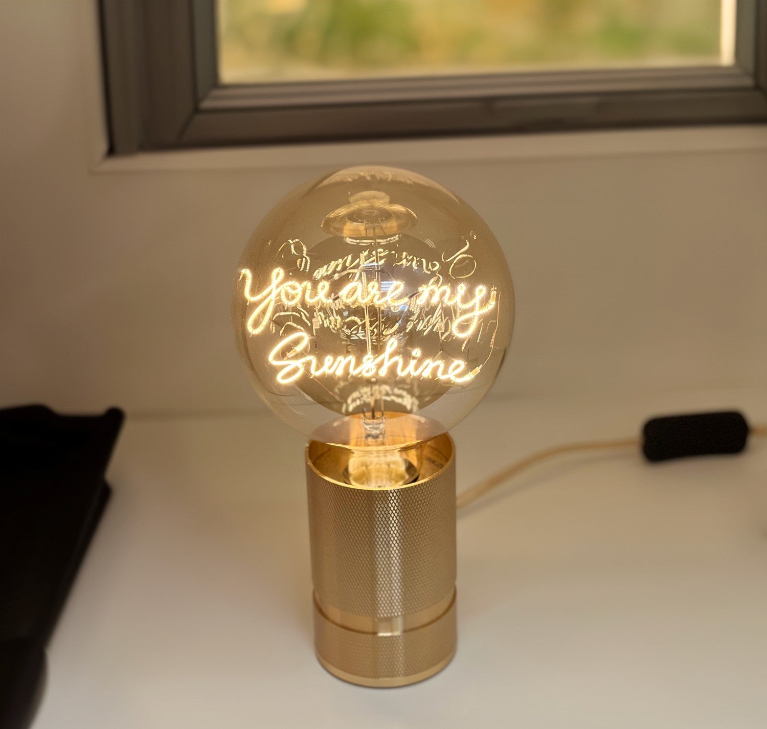 "You are my Sunshine" LED Deko-Glühbirne – Botschaftsleuchte