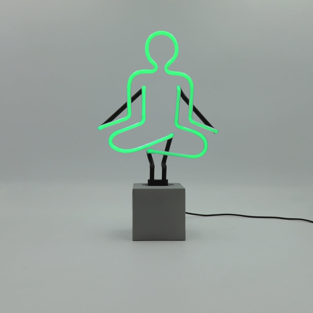 "Yoga" Glas Stand-Neon