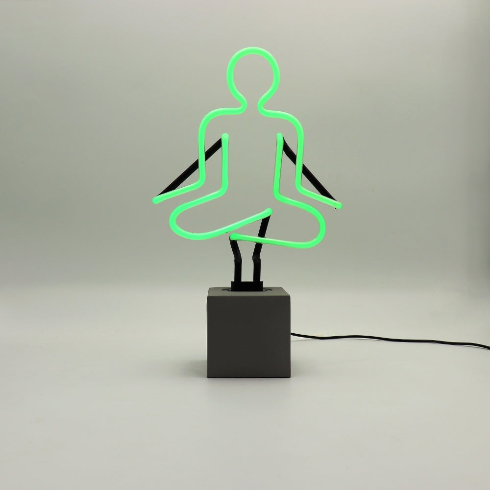 "Yoga" Glas Stand-Neon