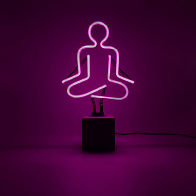 "Yoga" Glas Stand-Neon