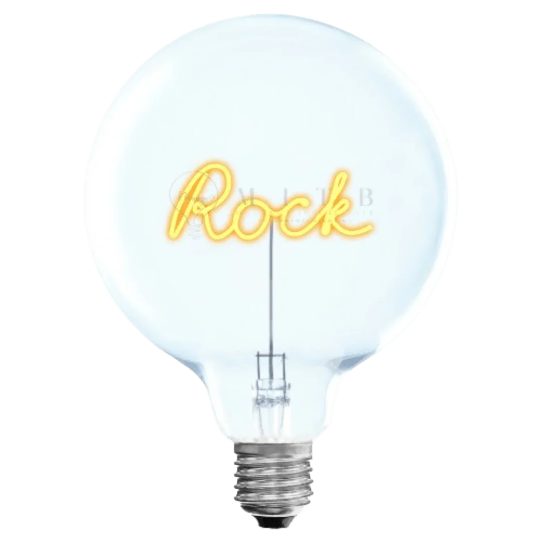 „Rock“ Akku LED Deko-Glühbirne – Produktansicht