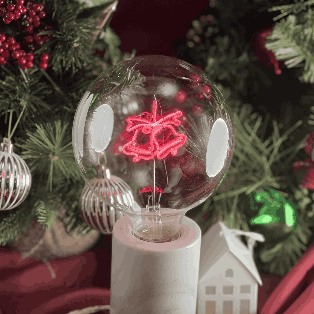 „Weihnachtsglocken“ Kabel LED Deko-Glühbirne – Detailansicht