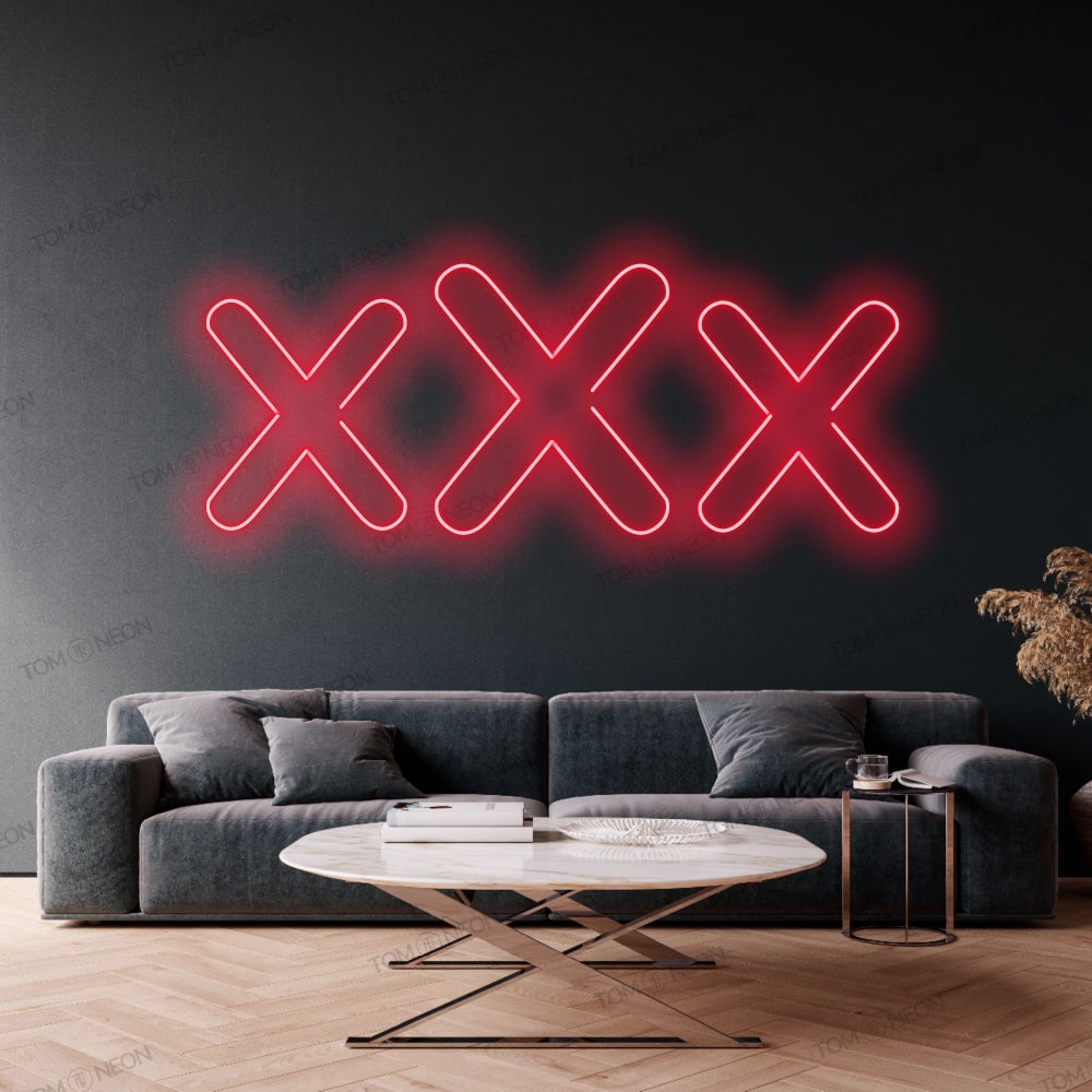 xXx Neon Schild - Verführung & Eleganz für Ihr Zuhause