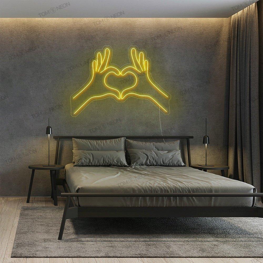 "Heart Hand" Neon-Schild Bild LED Leuchte - TOM NEON