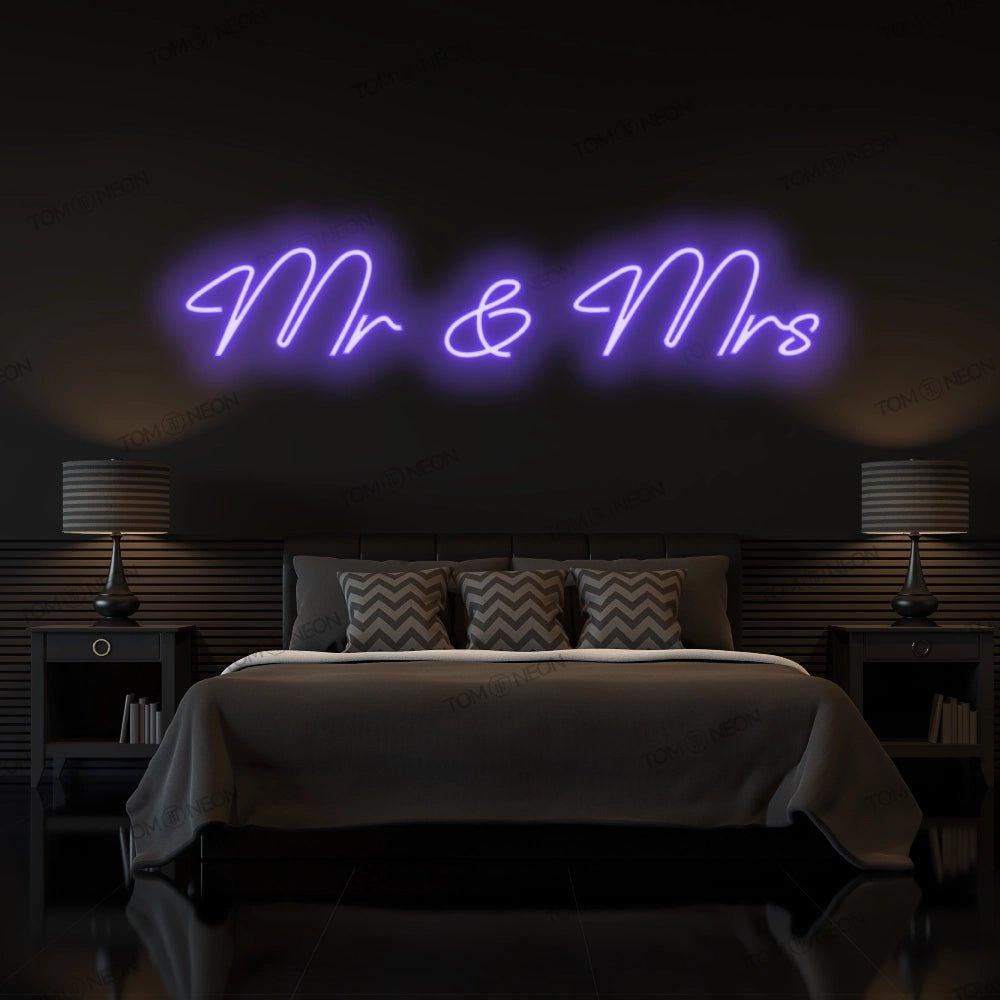 "Mr & Mrs" Neon-Schild Schriftzug LED Leuchte - TOM NEON